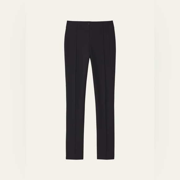 Lafayette 148 Gramercy Acclaimed Stretch Pants Ponte Black Size 12 EUC - Picture 1 of 12